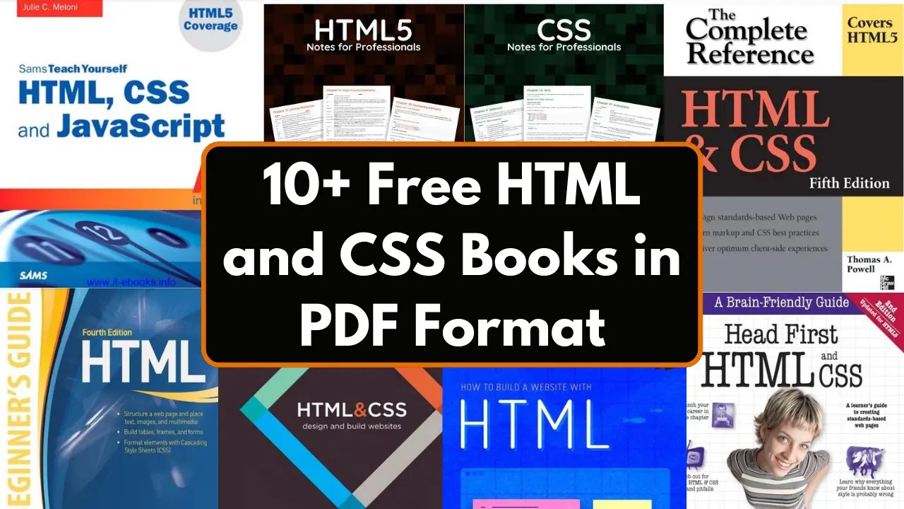 10+ Free HTML and CSS Books in PDF Format
